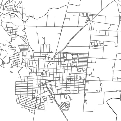 ROAD MAP OF RINCON DE ROMOS, MEXICO BY MAPBAKES