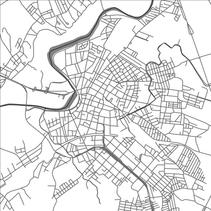 ROAD MAP OF RIO GRANDE, MEXICO BY MAPBAKES