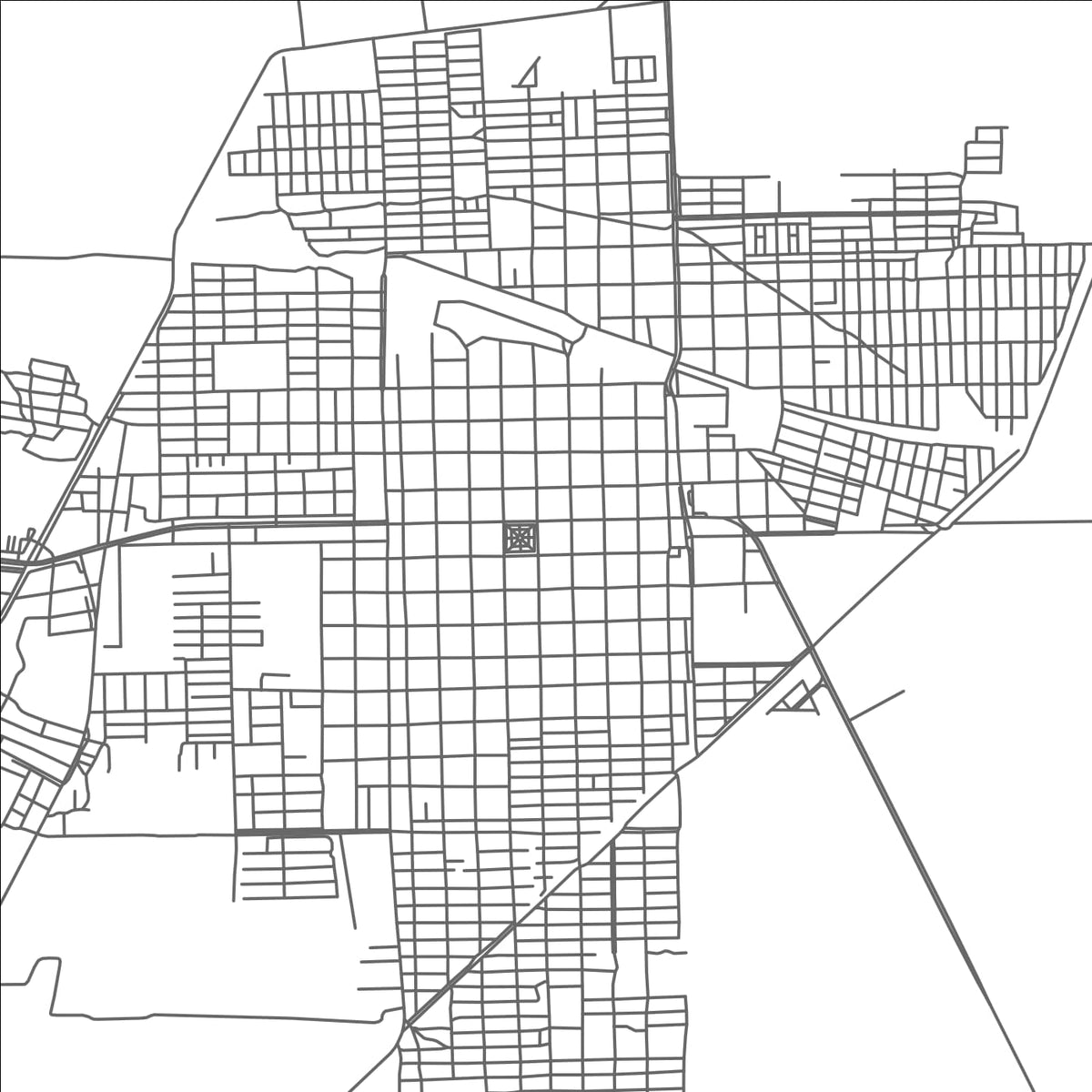 ROAD MAP OF SAN PEDRO, MEXICO BY MAPBAKES