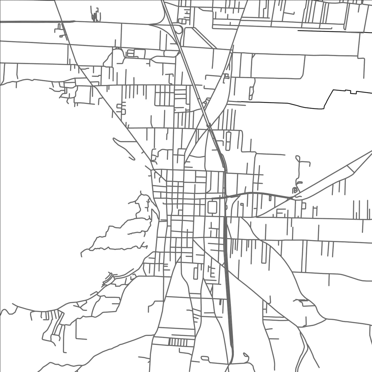 ROAD MAP OF TENANGO, MEXICO BY MAPBAKES