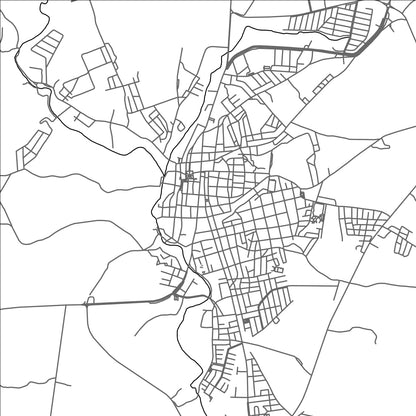 ROAD MAP OF TEOCALTICHE, MEXICO BY MAPBAKES