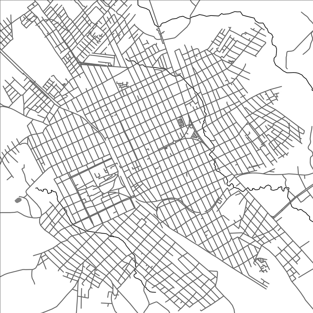 ROAD MAP OF TIERRA BLANCA, MEXICO BY MAPBAKES