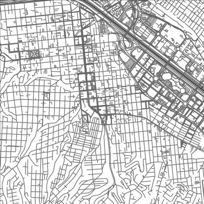 ROAD MAP OF TIJUANA, MEXICO BY MAPBAKES