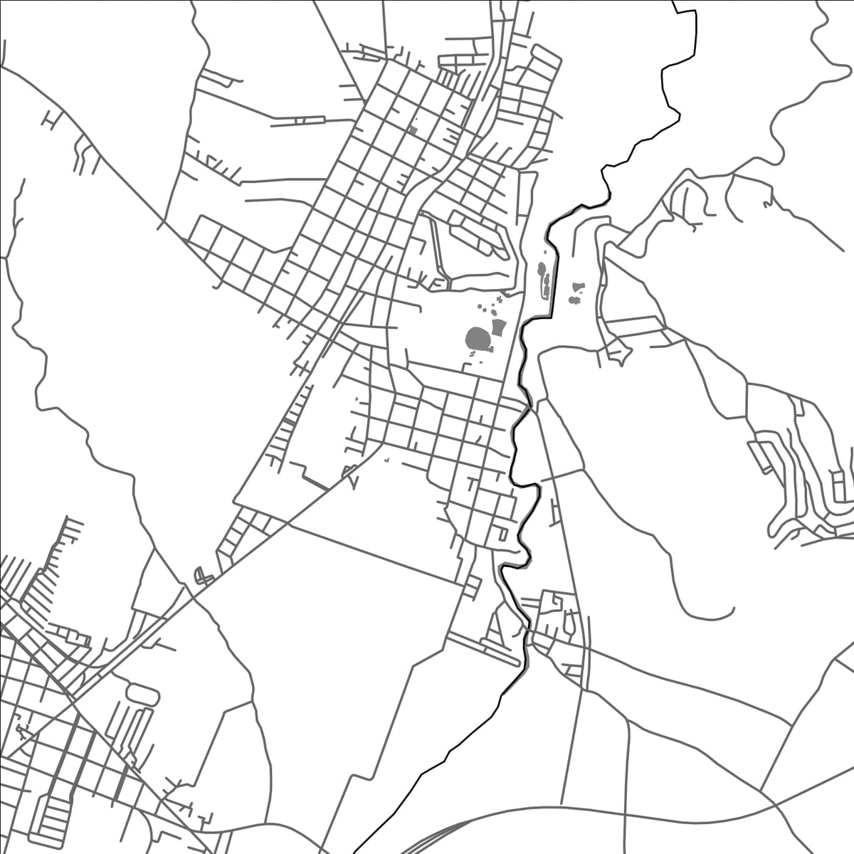 ROAD MAP OF TLAQUILTENANGO, MEXICO BY MAPBAKES