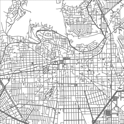 ROAD MAP OF TOLUCA, MEXICO BY MAPBAKES