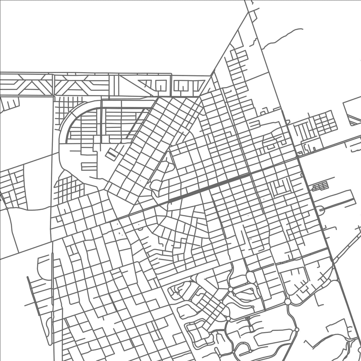 ROAD MAP OF TULUM, MEXICO BY MAPBAKES