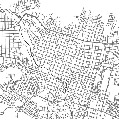 ROAD MAP OF URUAPAN, MEXICO BY MAPBAKES