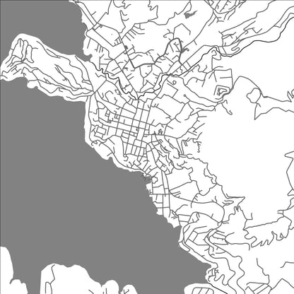 ROAD MAP OF VALLE DE BRAVO, MEXICO BY MAPBAKES