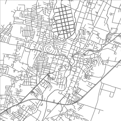 ROAD MAP OF YAUTEPEC DE ZARAGOZA, MEXICO BY MAPBAKES