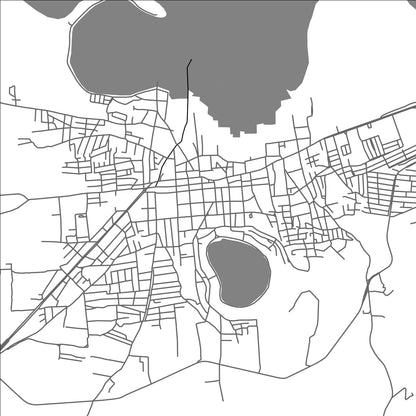 ROAD MAP OF YURIRIA, MEXICO BY MAPBAKES