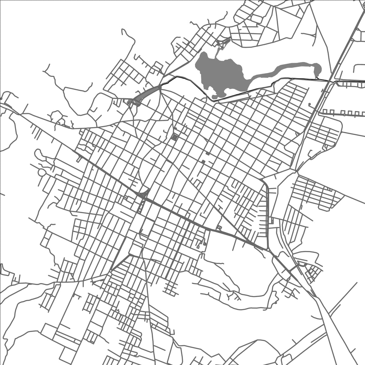 ROAD MAP OF ZACAPU, MEXICO BY MAPBAKES