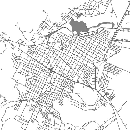 ROAD MAP OF ZACAPU, MEXICO BY MAPBAKES