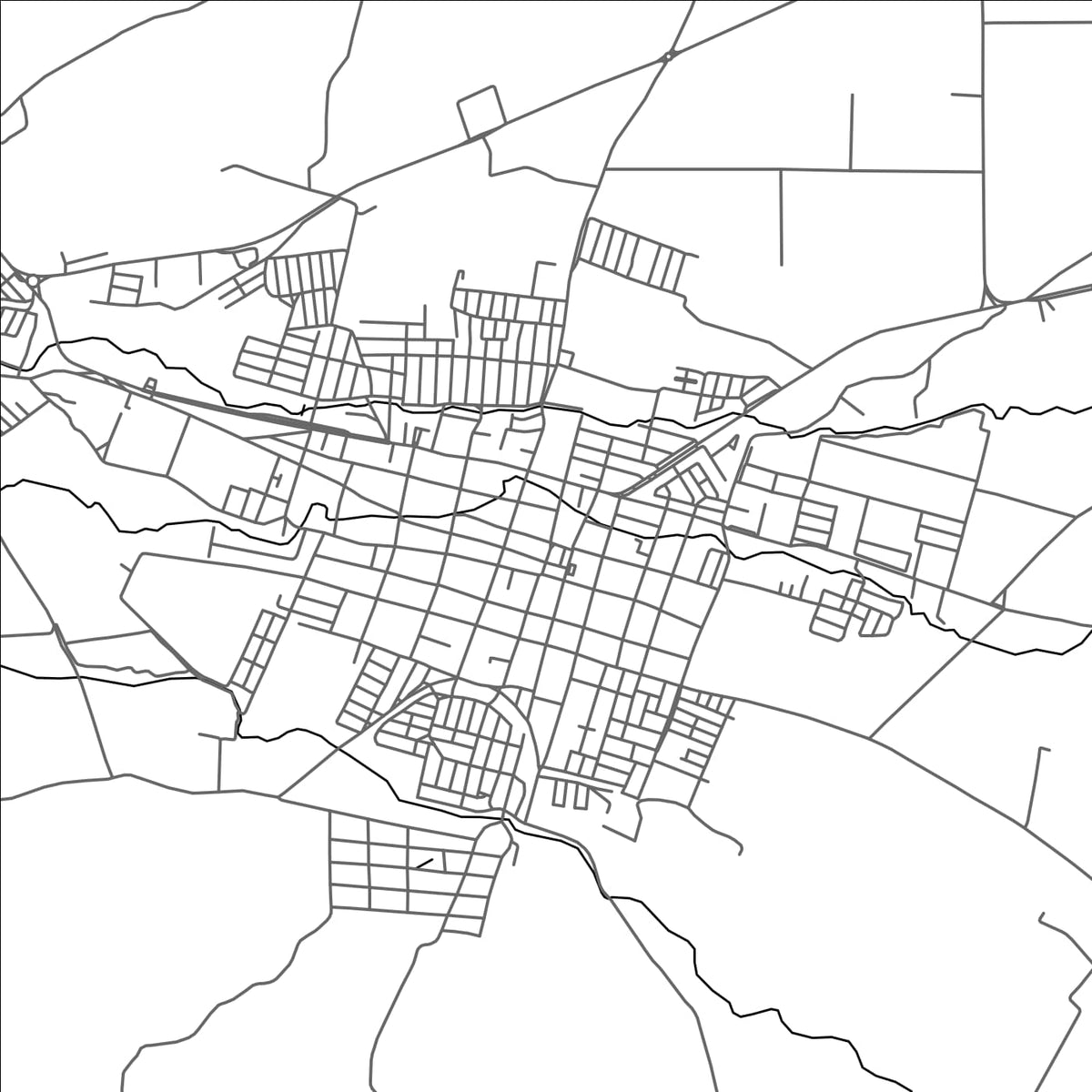 ROAD MAP OF ZAPOTILTIC, MEXICO BY MAPBAKES