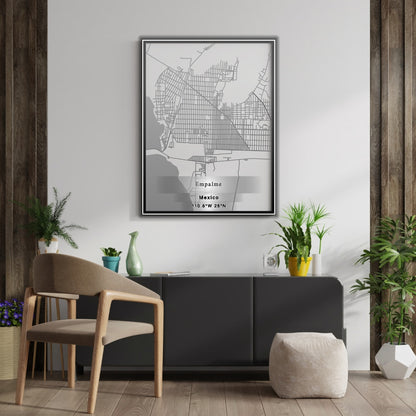 ROAD MAP OF EMPALME, MEXICO BY MAPBAKES