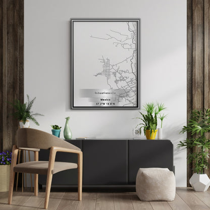 ROAD MAP OF IXHUATLANCILLO, MEXICO BY MAPBAKES