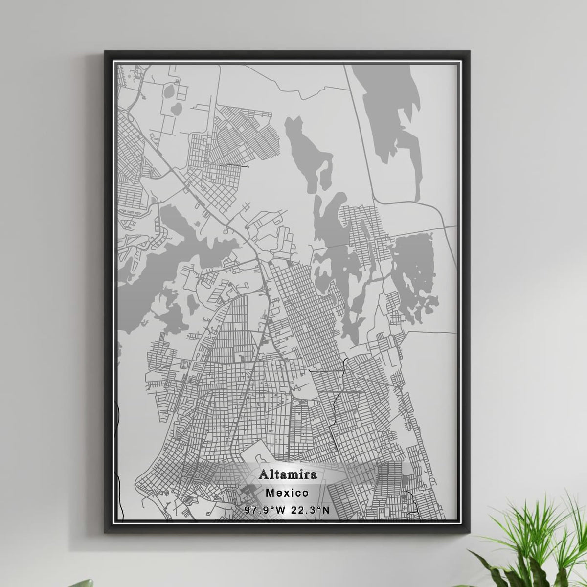 ROAD MAP OF ALTAMIRA, MEXICO BY MAPBAKES