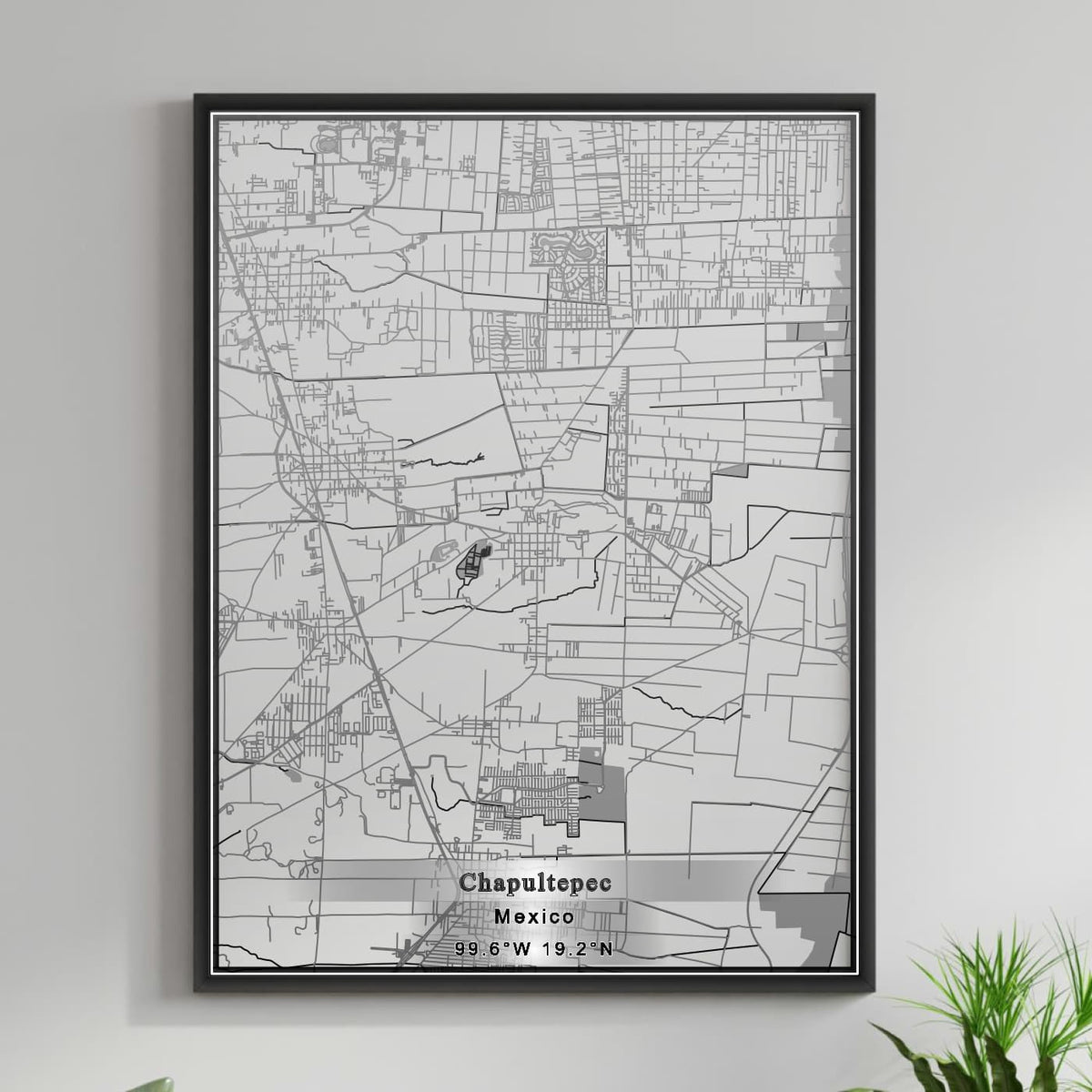 ROAD MAP OF CHAPULTEPEC, MEXICO BY MAPBAKES