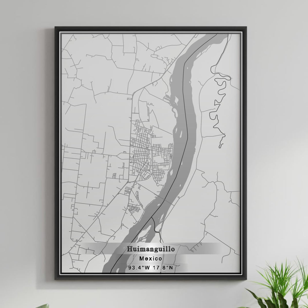 ROAD MAP OF HUIMANGUILLO, MEXICO BY MAPBAKES