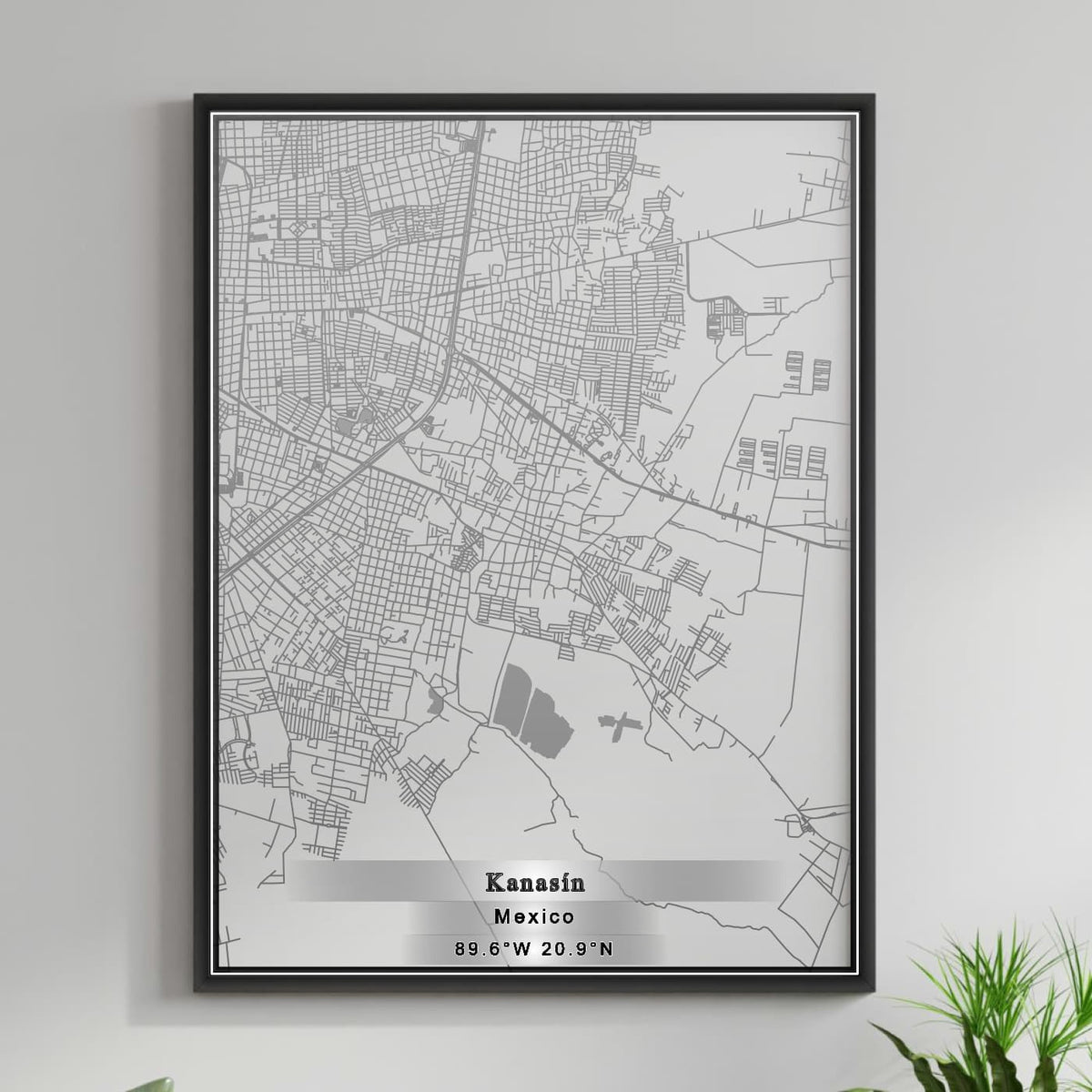 ROAD MAP OF KANASIN, MEXICO BY MAPBAKES