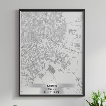ROAD MAP OF KANASIN, MEXICO BY MAPBAKES