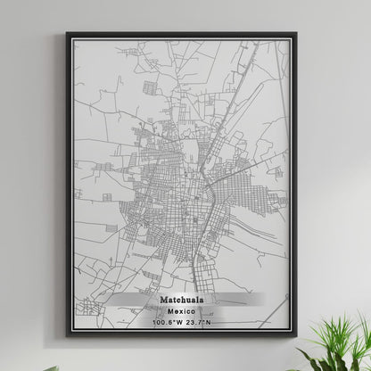 ROAD MAP OF MATEHUALA, MEXICO BY MAPBAKES