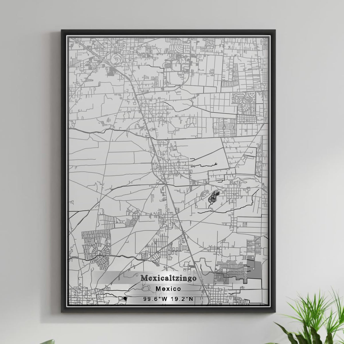 ROAD MAP OF MEXICALTZINGO, MEXICO BY MAPBAKES