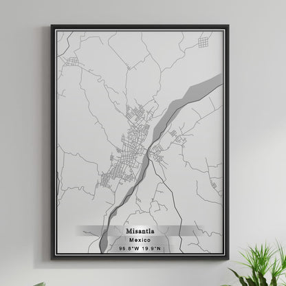 ROAD MAP OF MISANTLA, MEXICO BY MAPBAKES