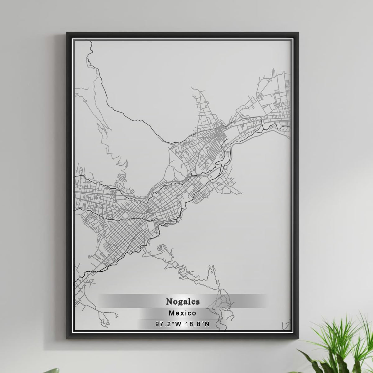 ROAD MAP OF NOGALES, MEXICO BY MAPBAKES