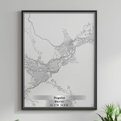 ROAD MAP OF NOGALES, MEXICO BY MAPBAKES