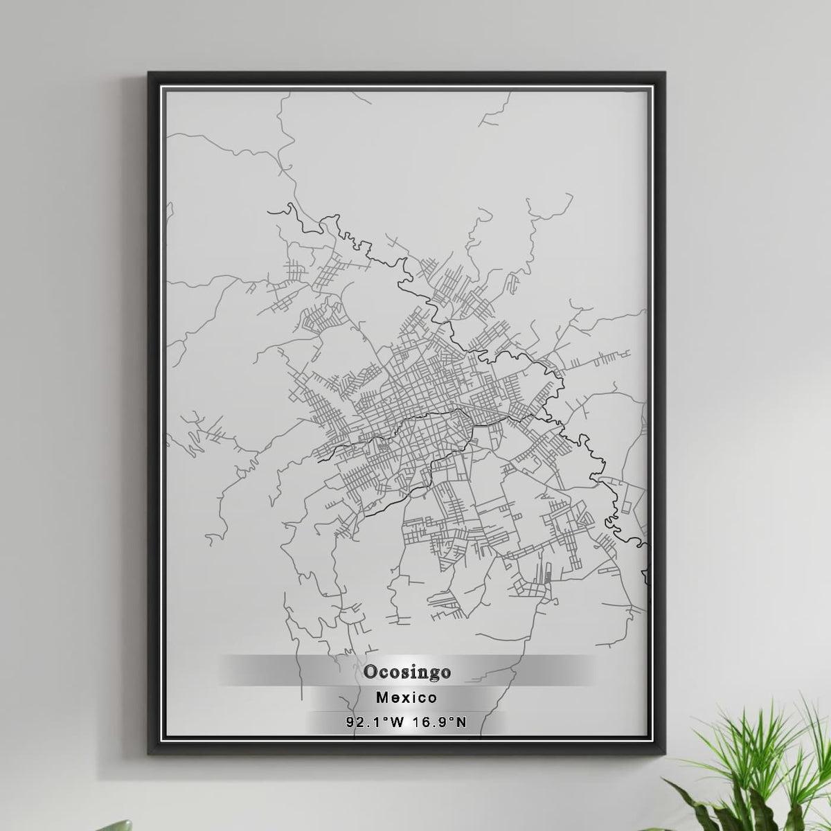 ROAD MAP OF OCOSINGO, MEXICO BY MAPBAKES