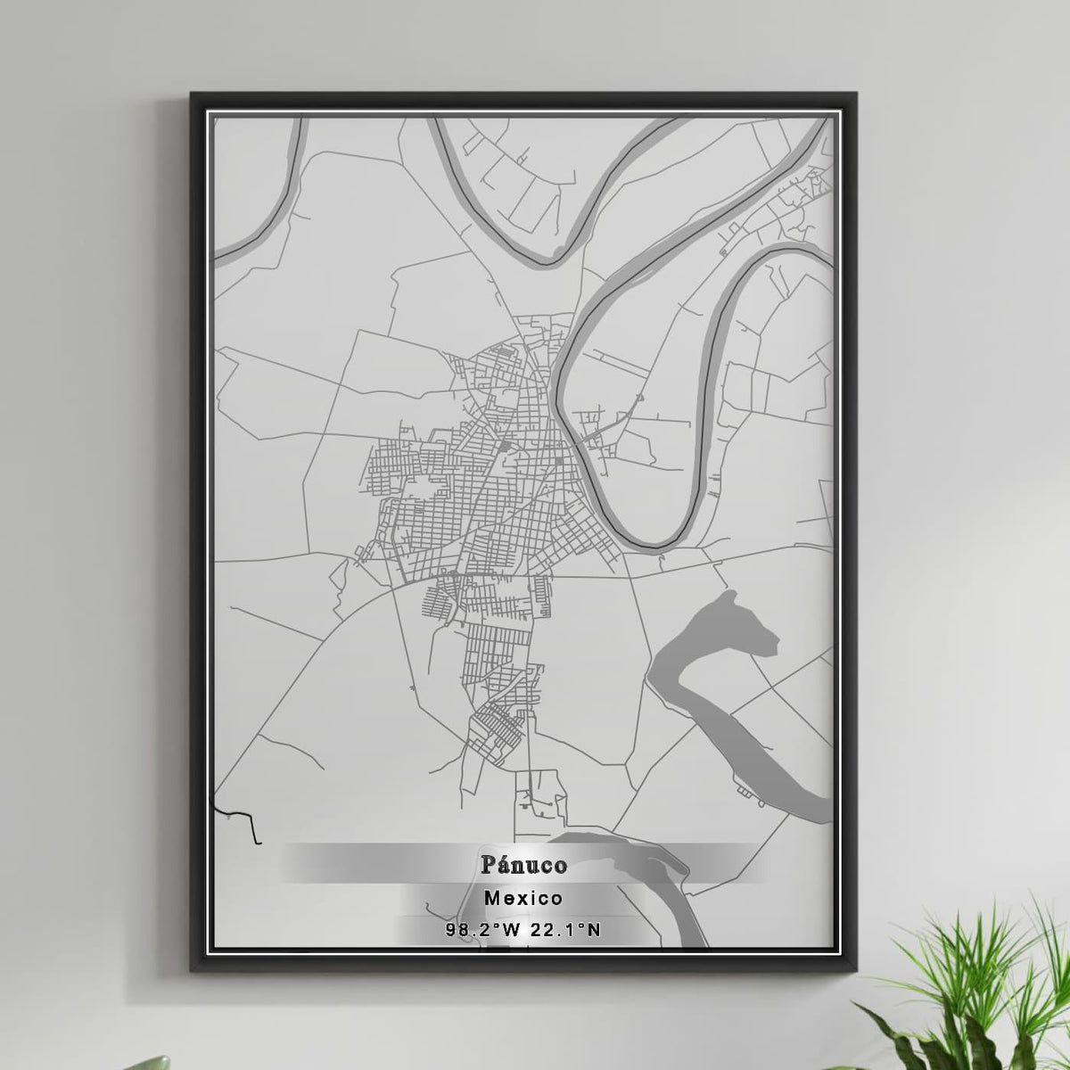 ROAD MAP OF PANUCO, MEXICO BY MAPBAKES