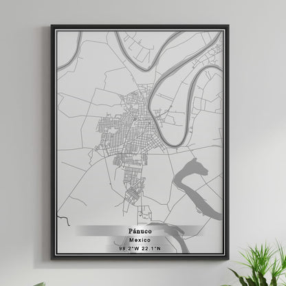 ROAD MAP OF PANUCO, MEXICO BY MAPBAKES