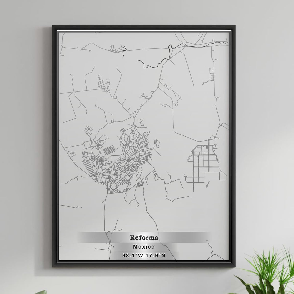 ROAD MAP OF REFORMA, MEXICO BY MAPBAKES