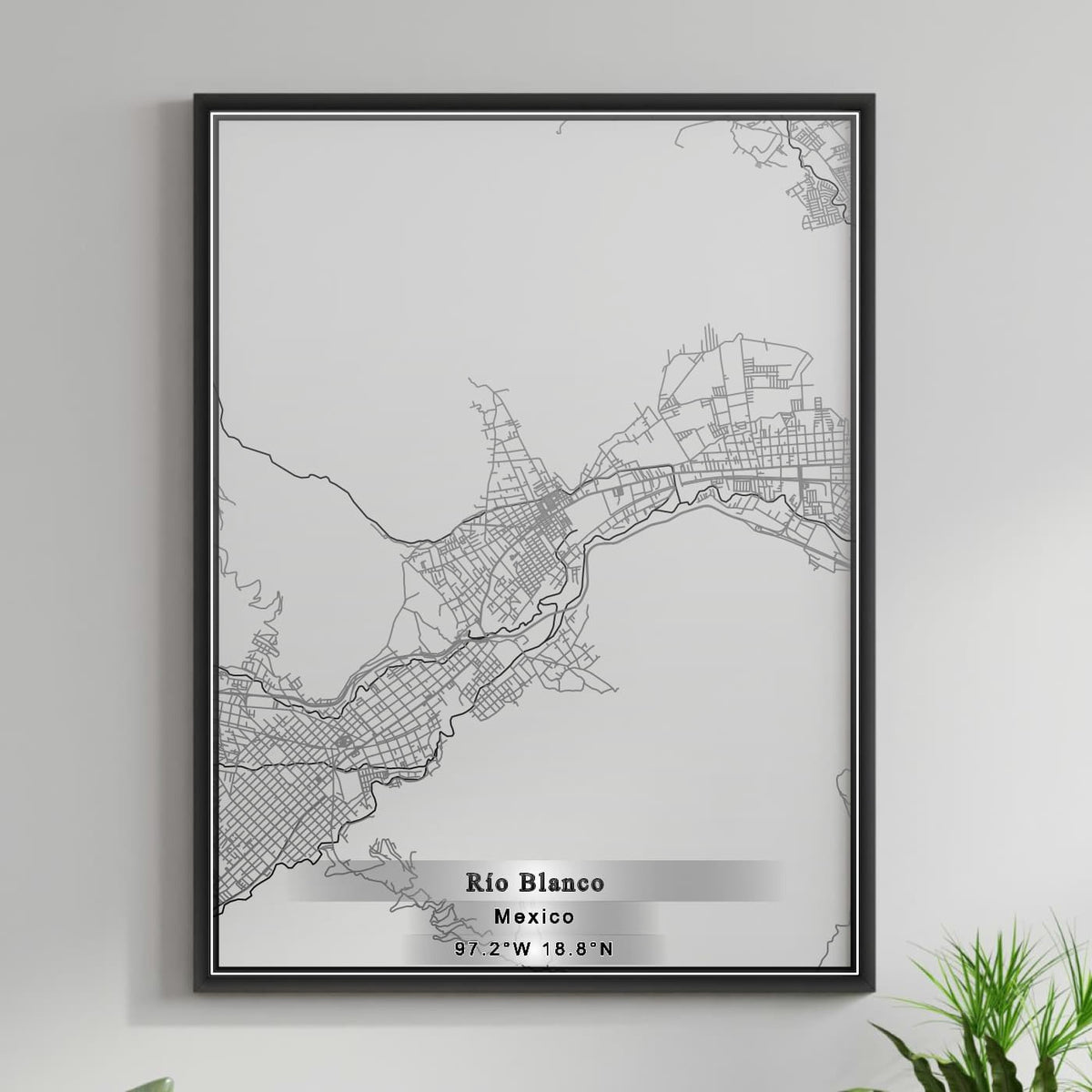 ROAD MAP OF RIO BLANCO, MEXICO BY MAPBAKES