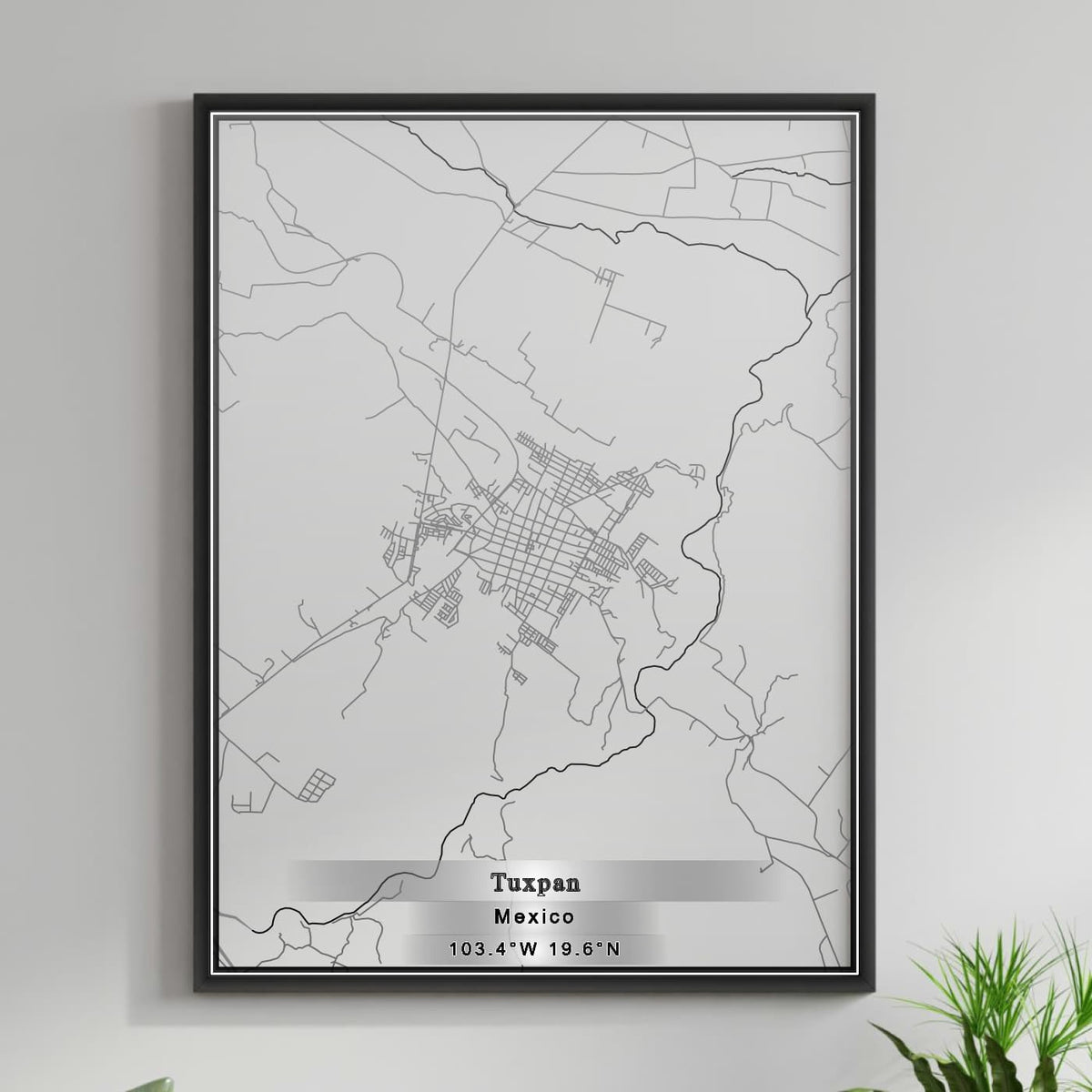 ROAD MAP OF TUXPAN, MEXICO BY MAPBAKES