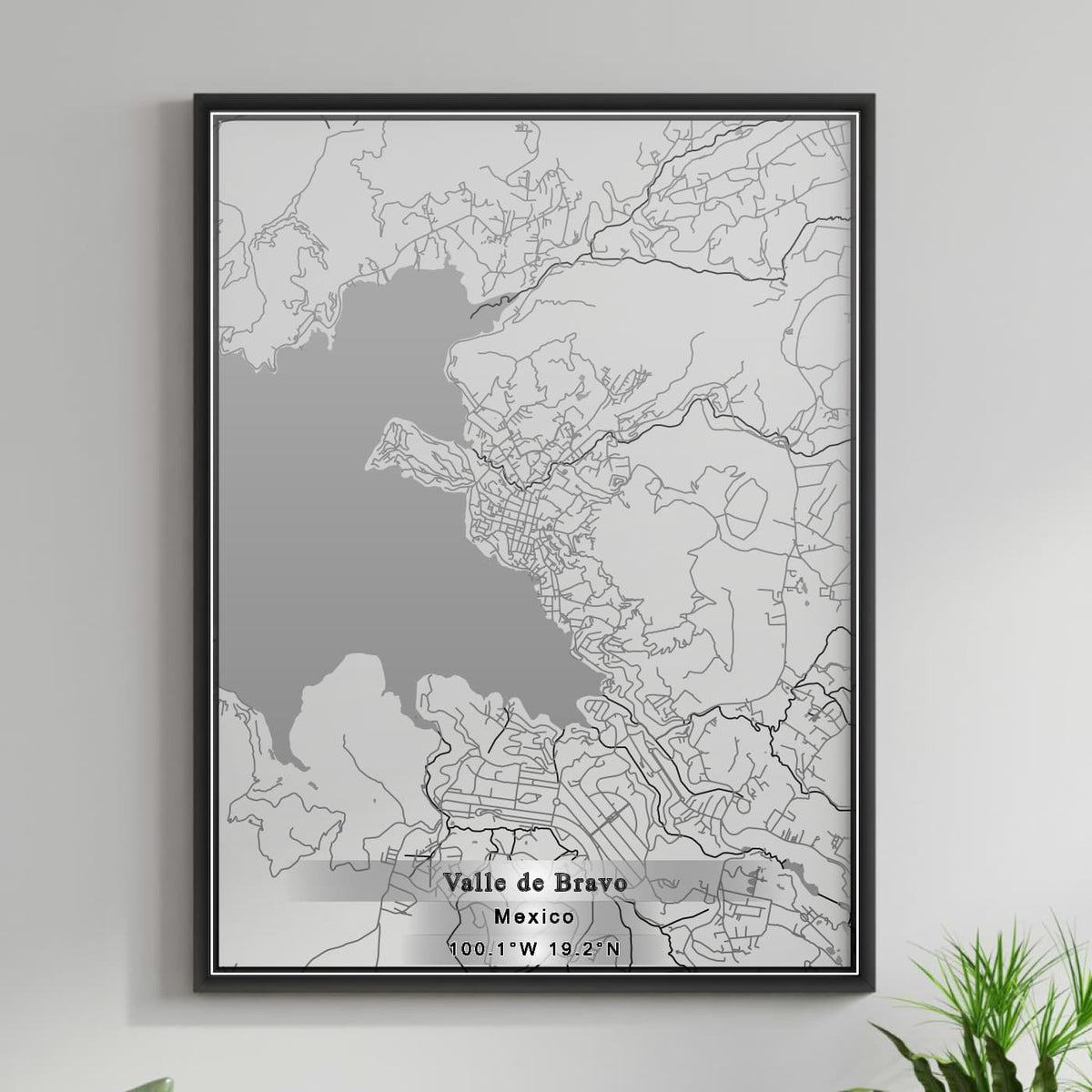 ROAD MAP OF VALLE DE BRAVO, MEXICO BY MAPBAKES