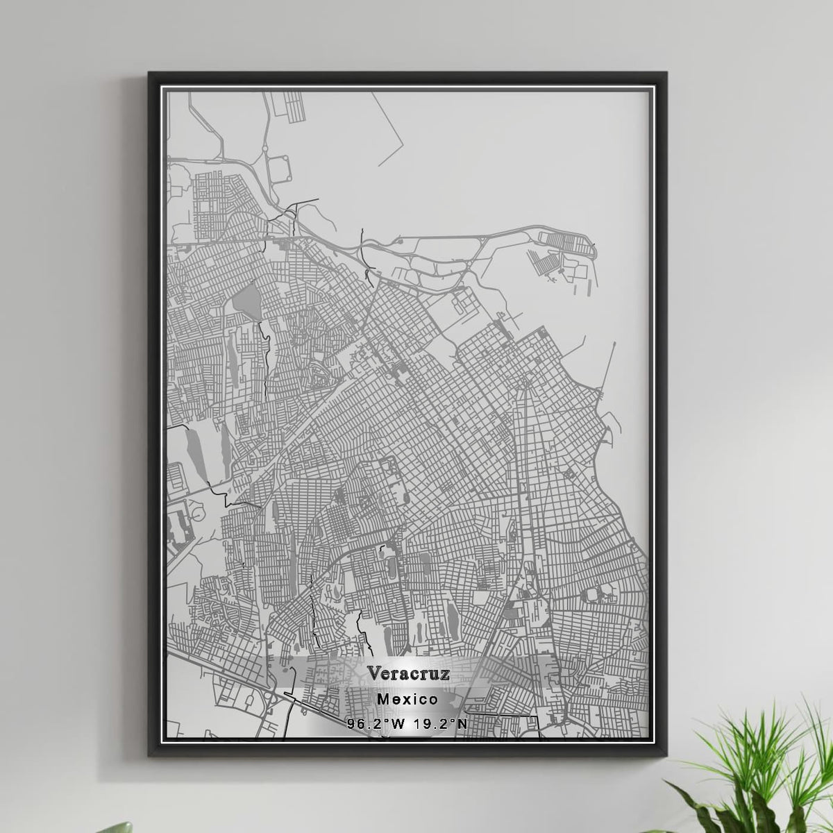 ROAD MAP OF VERACRUZ, MEXICO BY MAPBAKES
