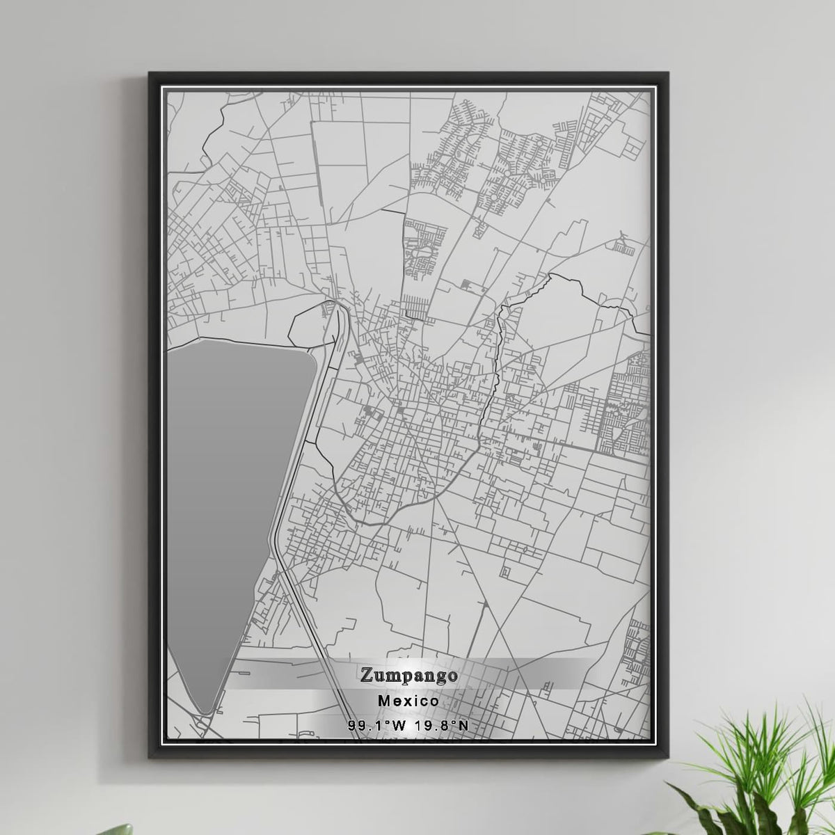 ROAD MAP OF ZUMPANGO, MEXICO BY MAPBAKES