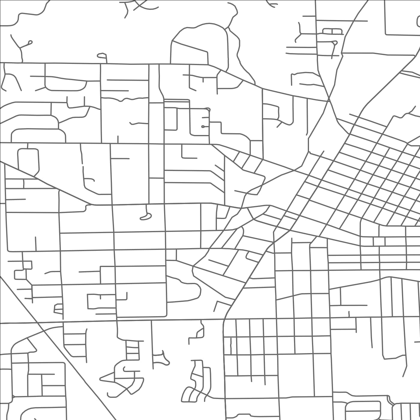 ROAD MAP OF ADRIAN, MICHIGAN BY MAPBAKES