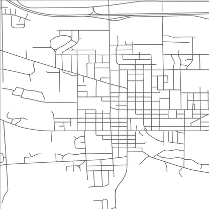 ROAD MAP OF ALBION, MICHIGAN BY MAPBAKES