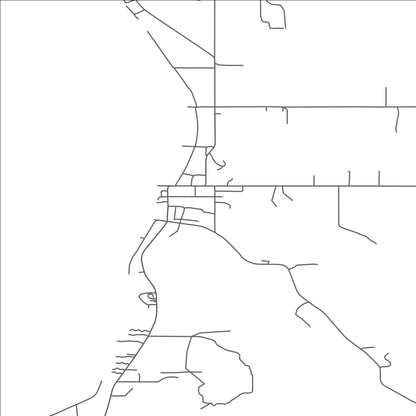 ROAD MAP OF ALDEN, MICHIGAN BY MAPBAKES