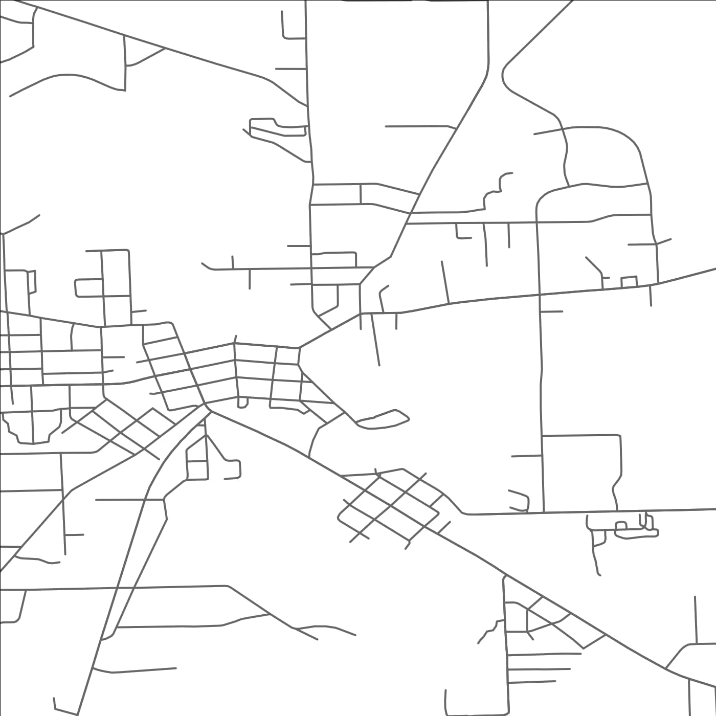 ROAD MAP OF ALLEGAN, MICHIGAN BY MAPBAKES