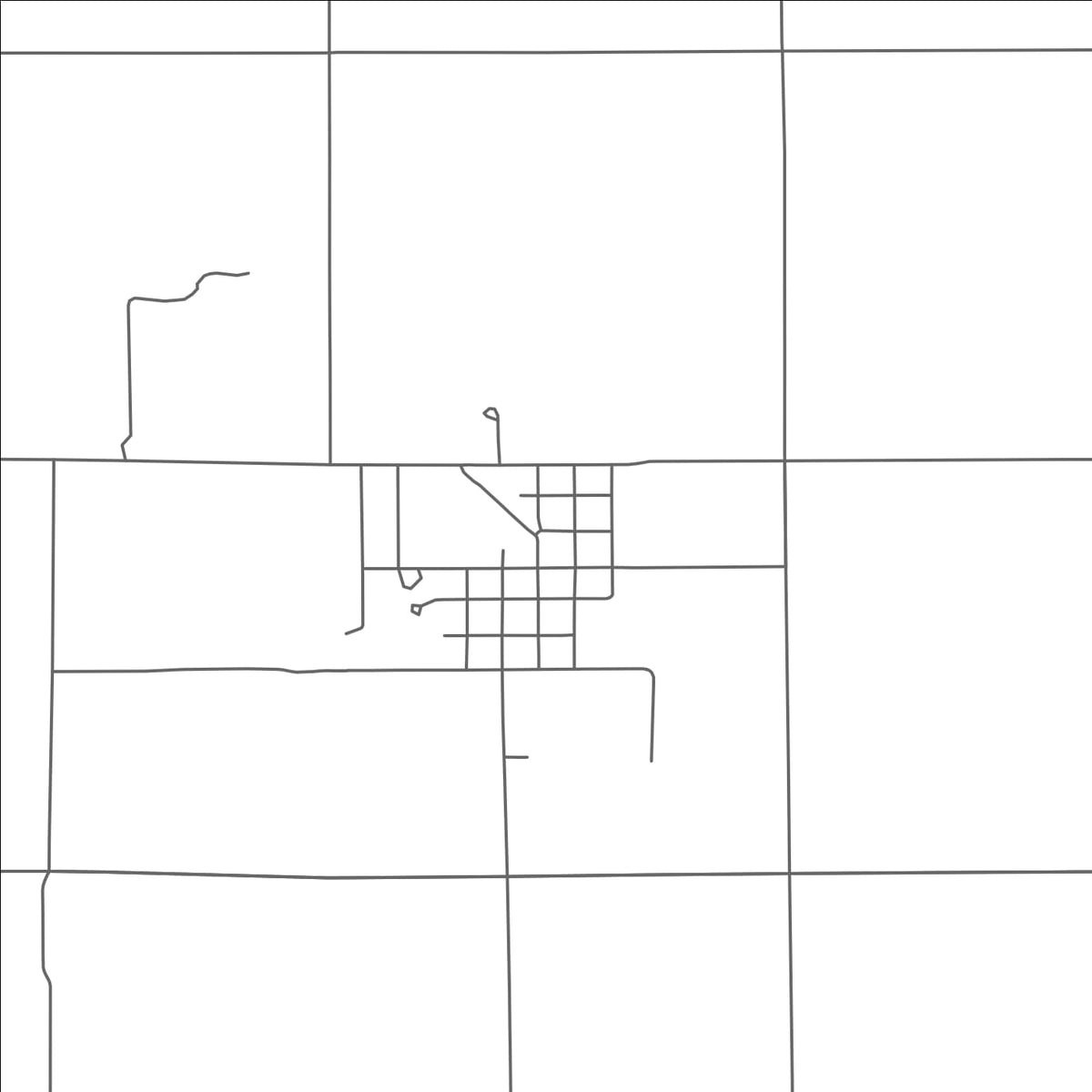 ROAD MAP OF ASHLEY, MICHIGAN BY MAPBAKES