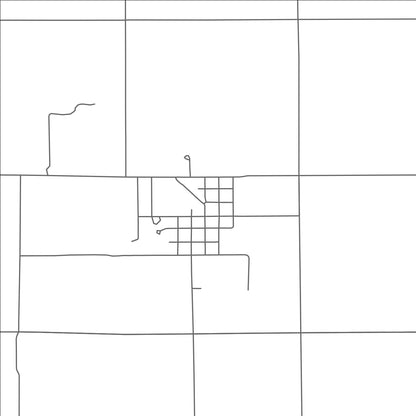 ROAD MAP OF ASHLEY, MICHIGAN BY MAPBAKES