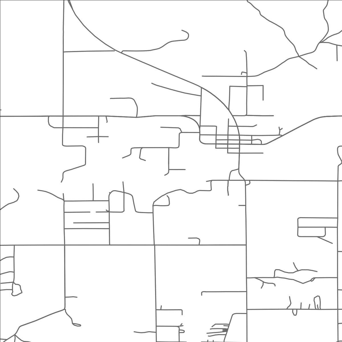 ROAD MAP OF ATLANTA, MICHIGAN BY MAPBAKES