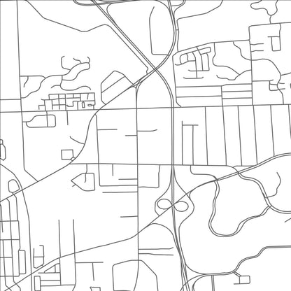 ROAD MAP OF AUBURN HILLS, MICHIGAN BY MAPBAKES