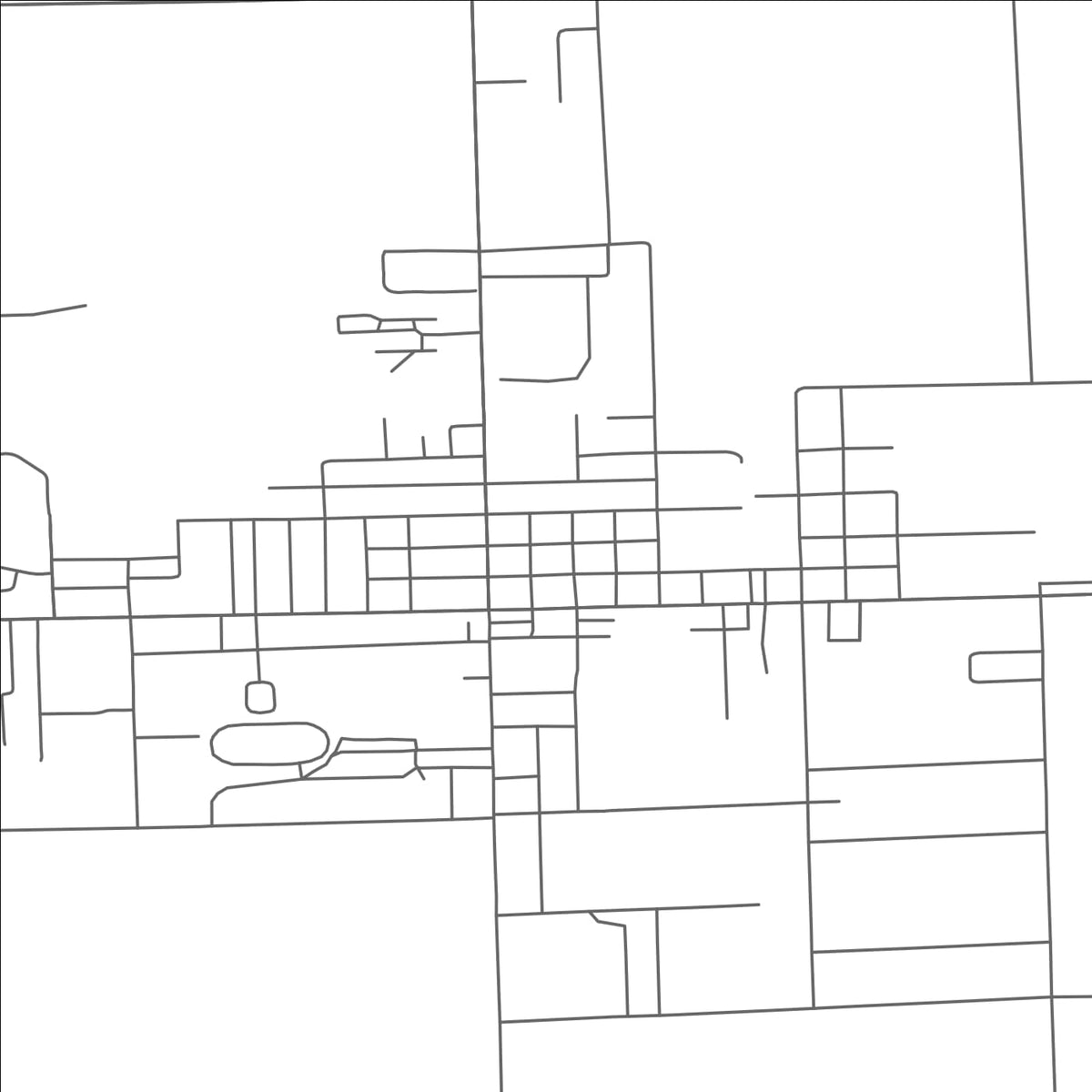 ROAD MAP OF BAD AXE, MICHIGAN BY MAPBAKES