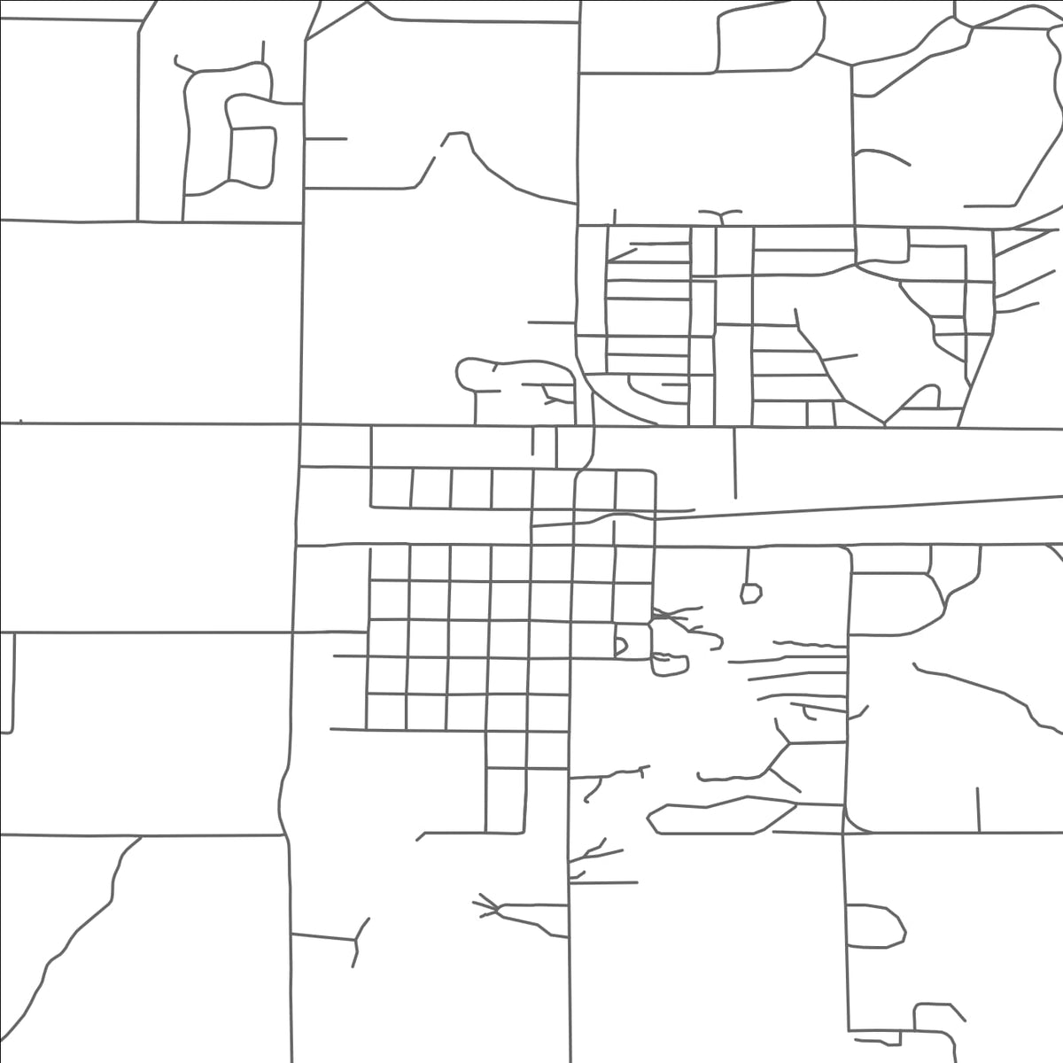 ROAD MAP OF BALDWIN, MICHIGAN BY MAPBAKES