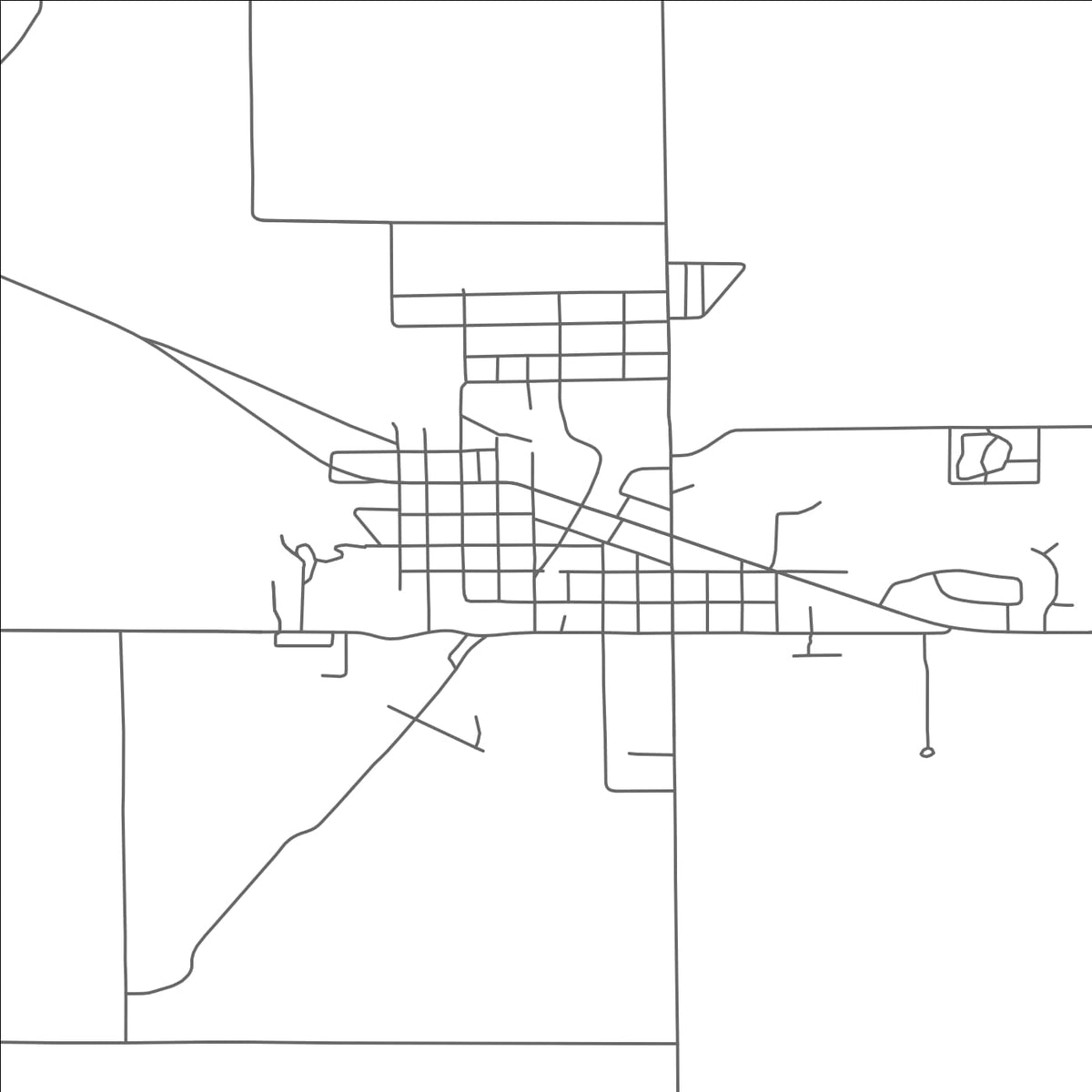 ROAD MAP OF BANGOR, MICHIGAN BY MAPBAKES