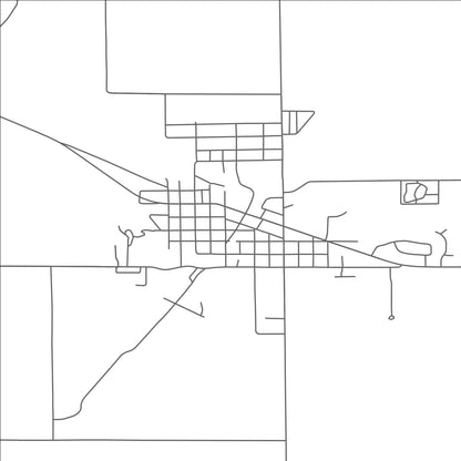 ROAD MAP OF BANGOR, MICHIGAN BY MAPBAKES